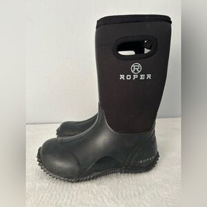 Roper Kids Black Rain Boots